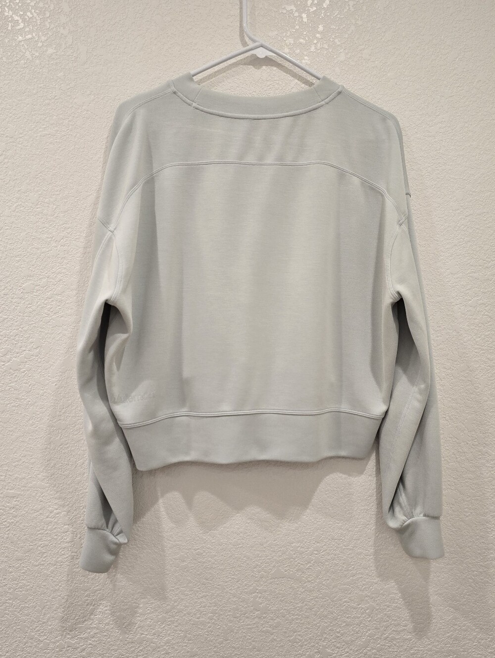 Lululemon Softstreme Perfectly Oversized Cropped Crew Sheer Blue 6 - Picture 2 of 7